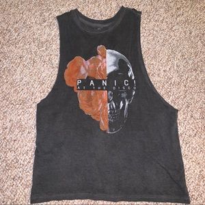 Grey Panic! At the disco tank top